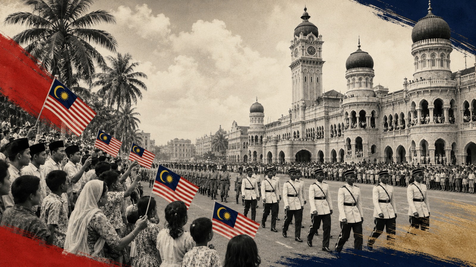 Merdeka proclamation on 31 August 1957
